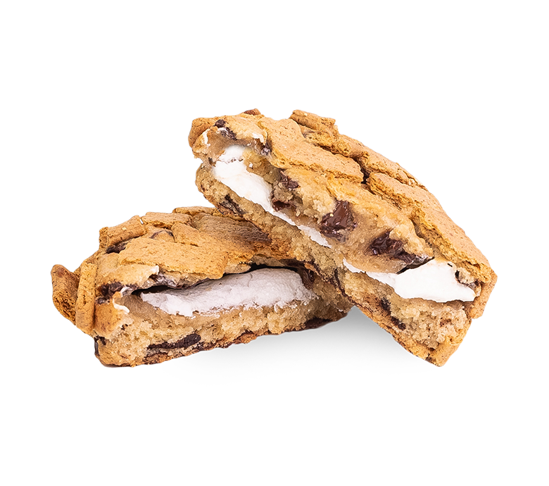 S'mores cookie (sliced) | Bang Cookies