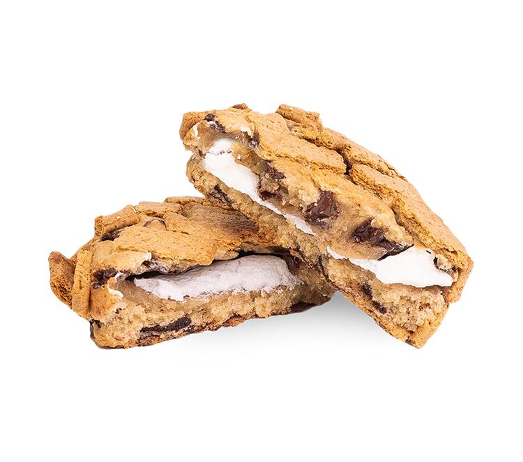 S'mores cookie (sliced) | Bang Cookies