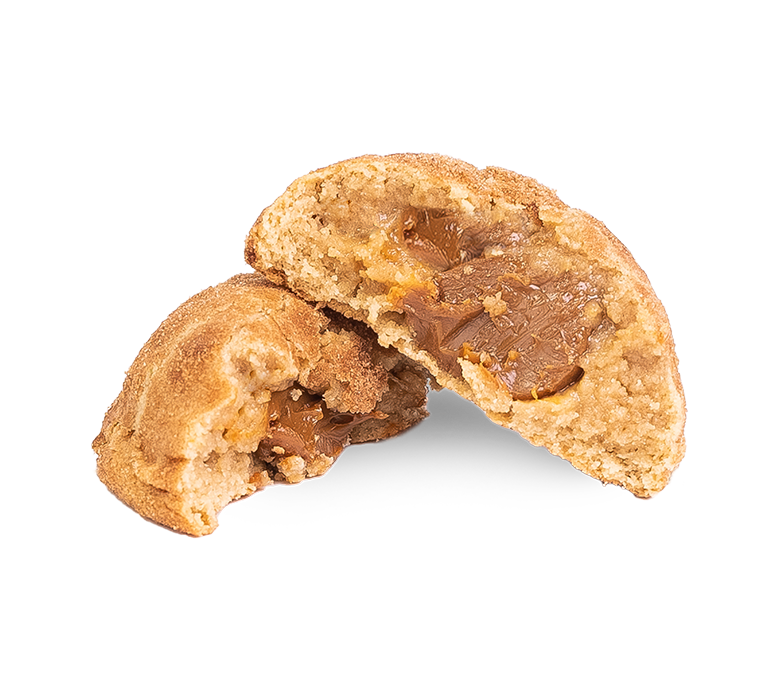 SnickerChurro cookie (sliced) | Bang Cookies